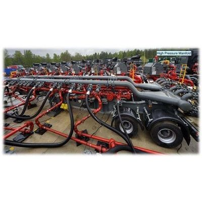 Jalur manifold tekanan tinggi yang membuntuti